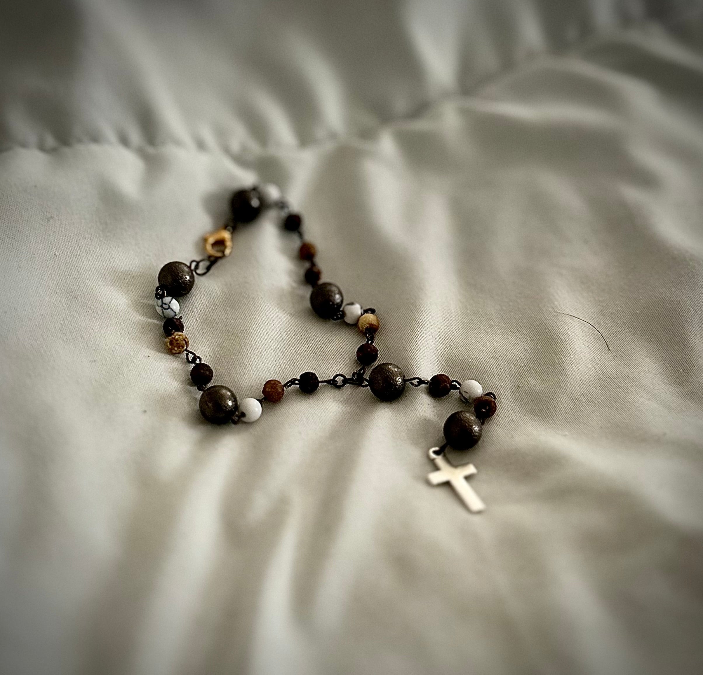 Classic Beaded Keychain Rosary