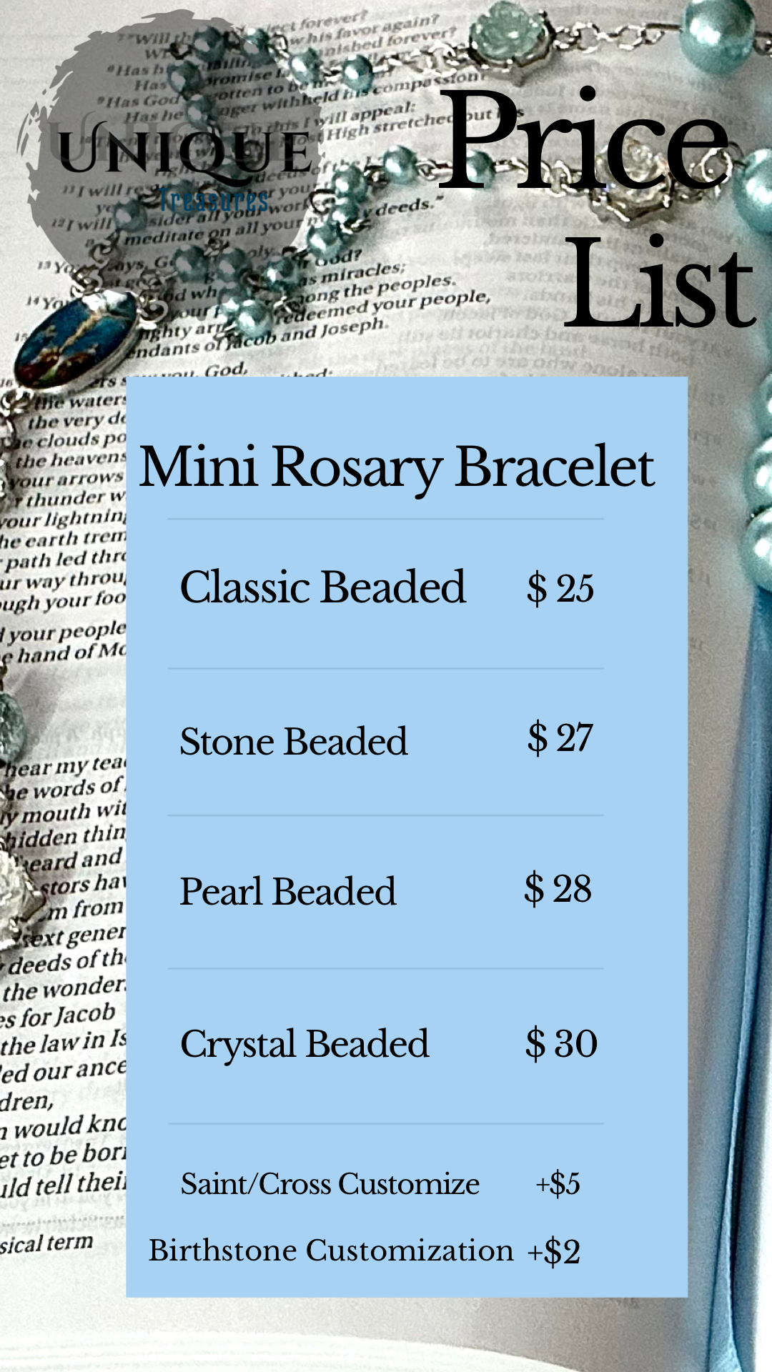 Classic Mini Rosary Bracelet