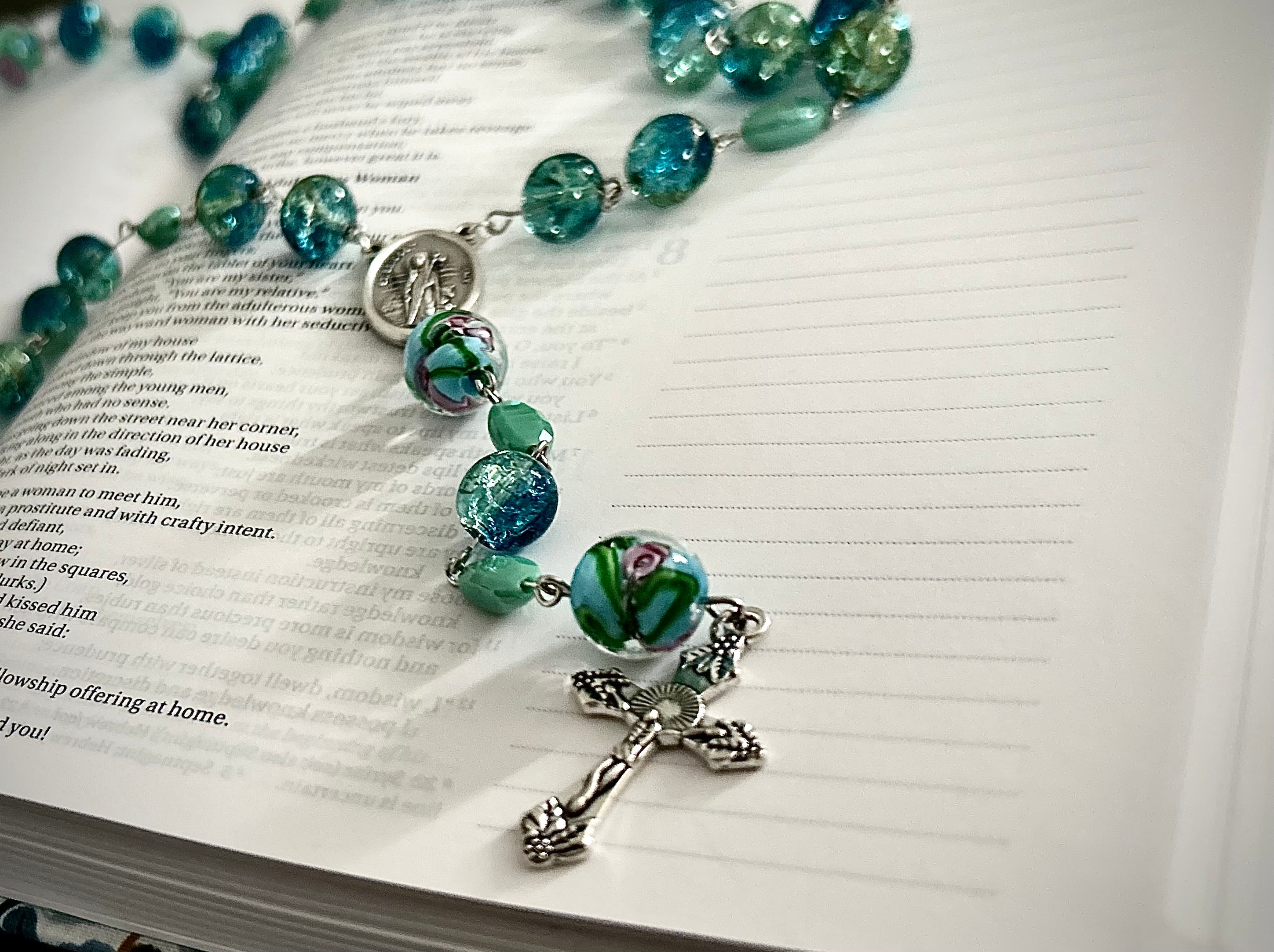 Crystal Beaded Personal Rosary