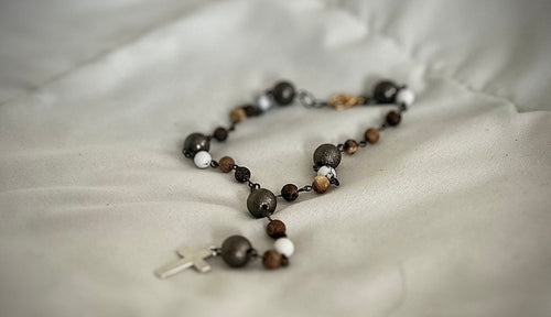 Classic Beaded Keychain Rosary