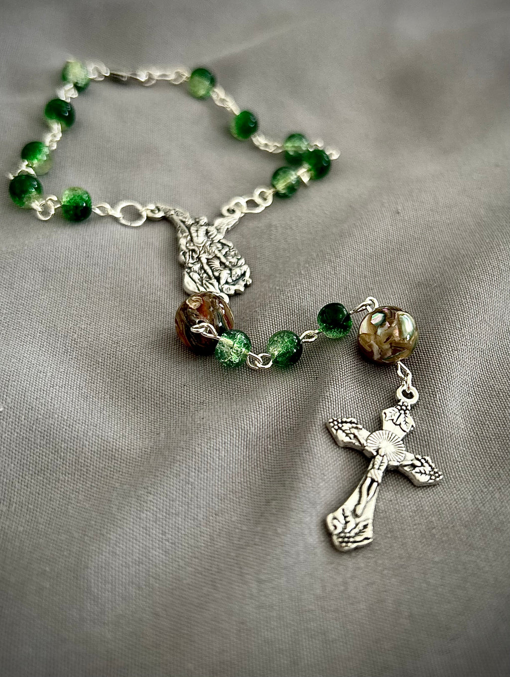Stone Beaded Car Rosary