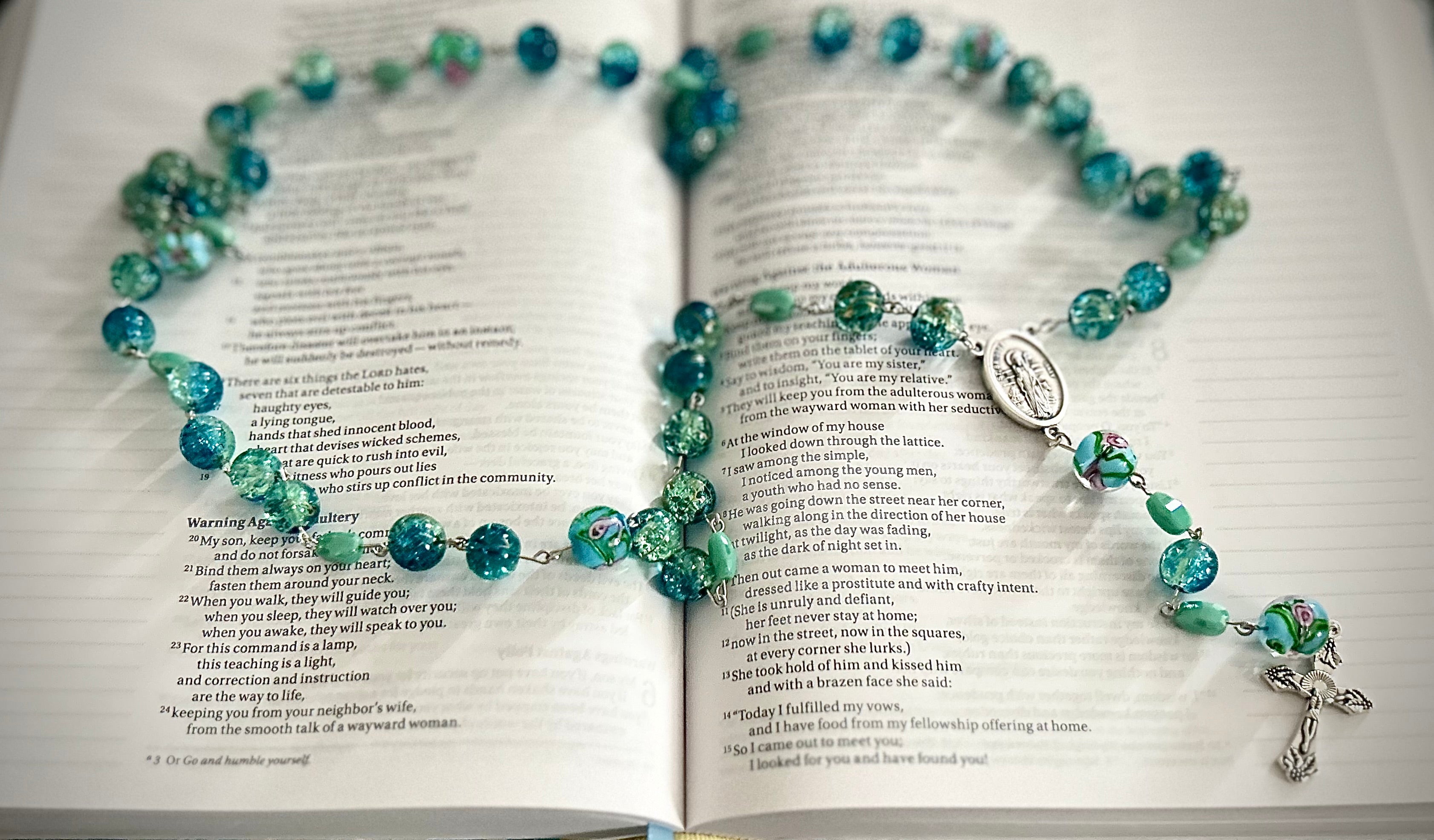 Crystal Beaded Personal Rosary