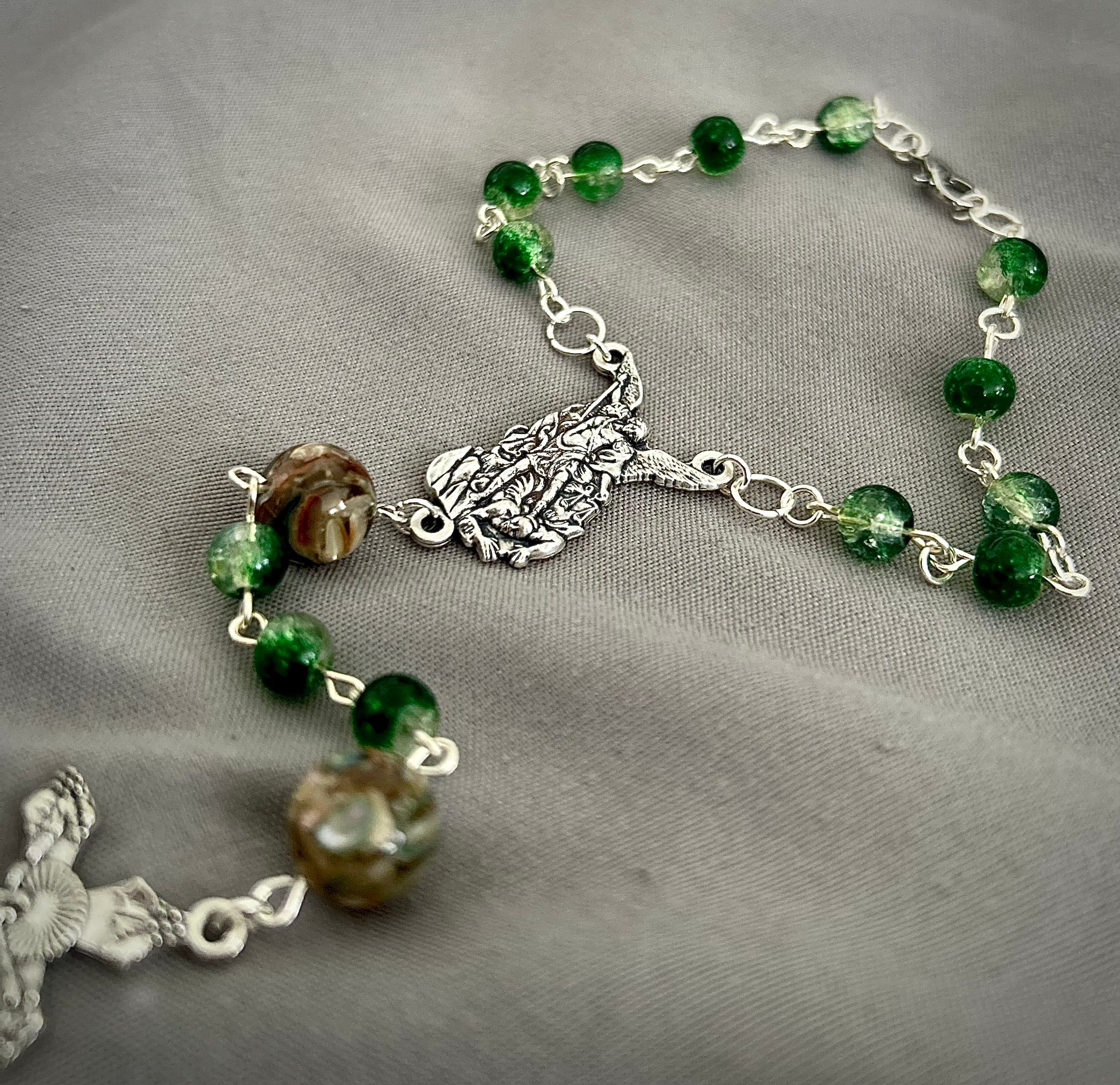 Stone Beaded Car Rosary