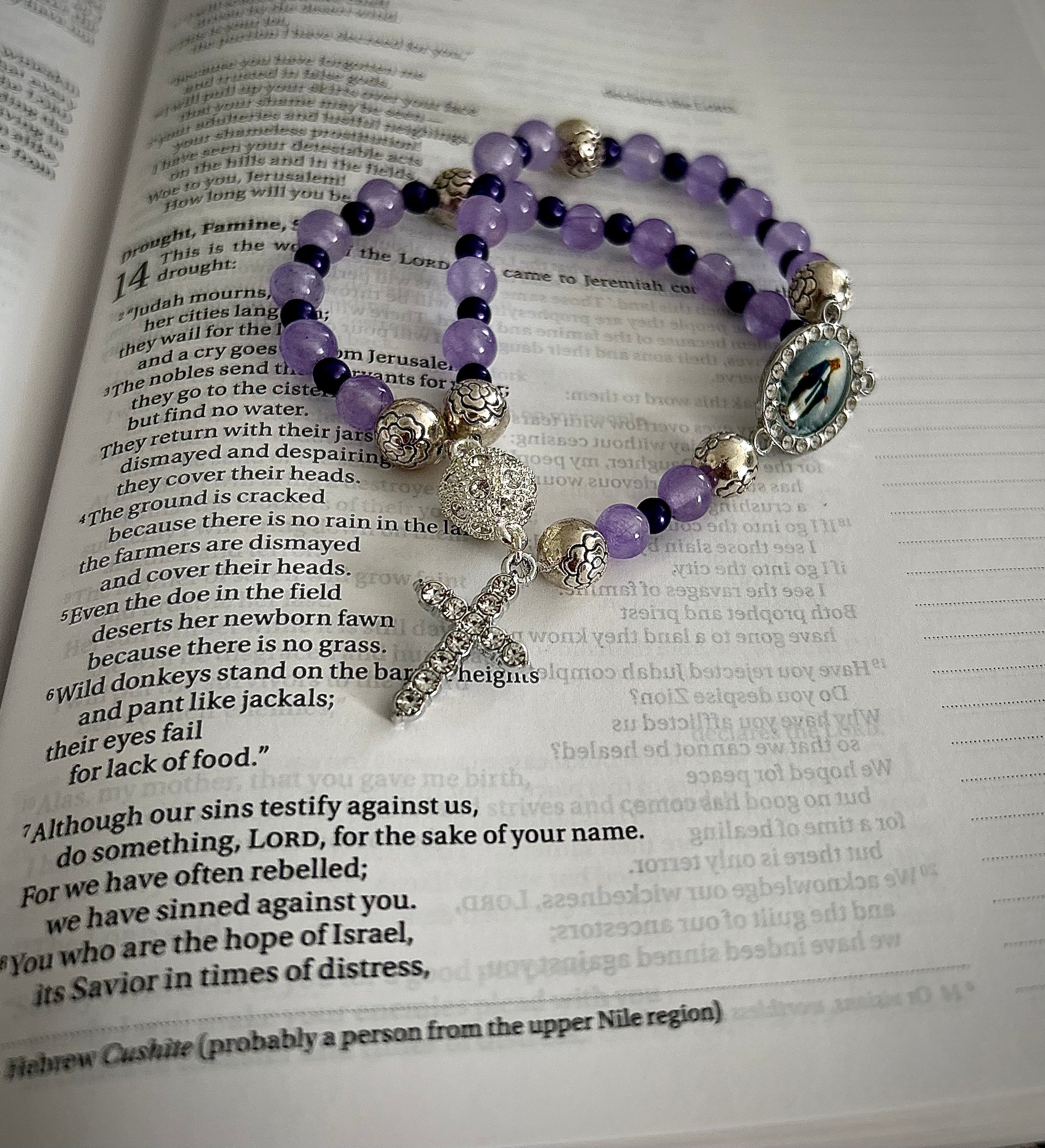 Stone Mini Rosary Bracelet