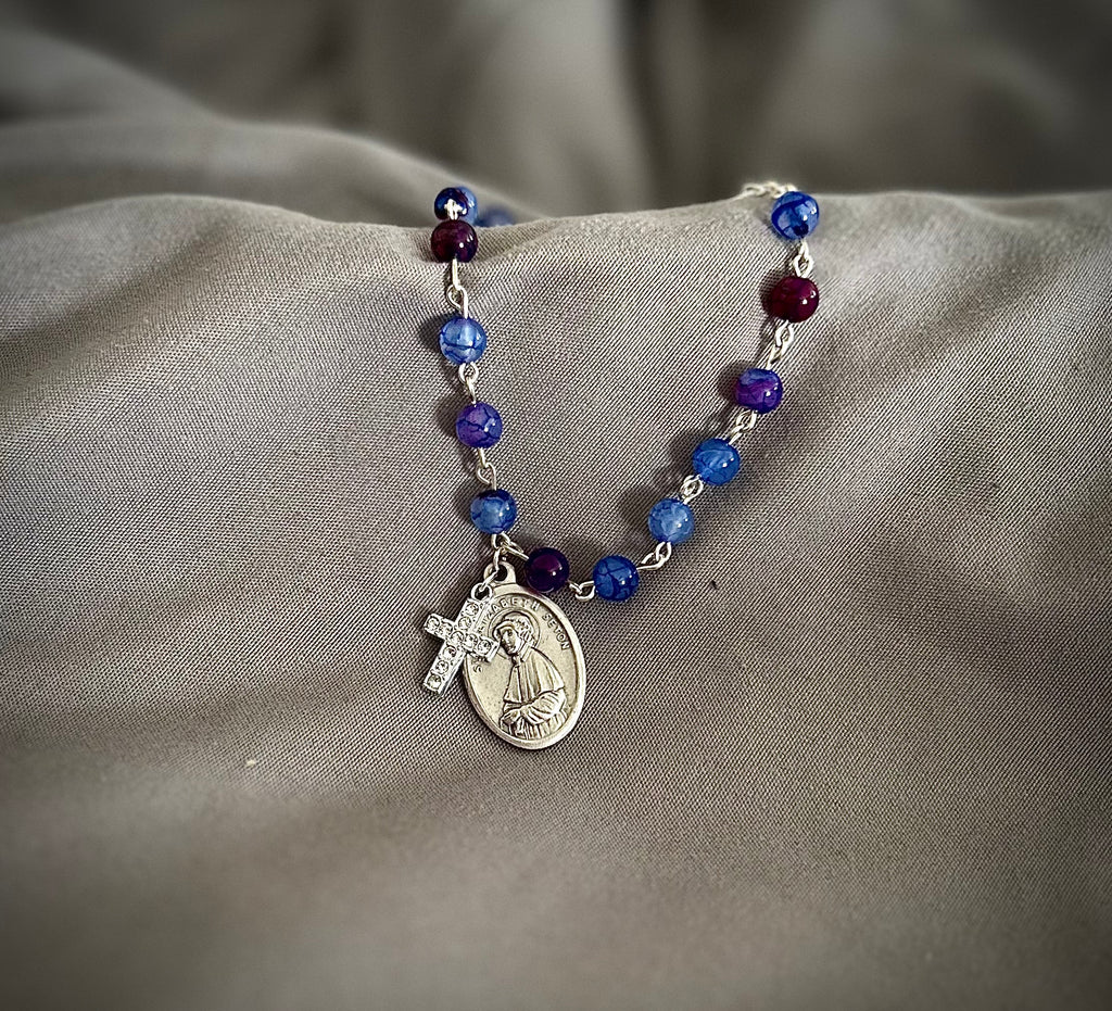 Stone Beaded Bracelet Rosary