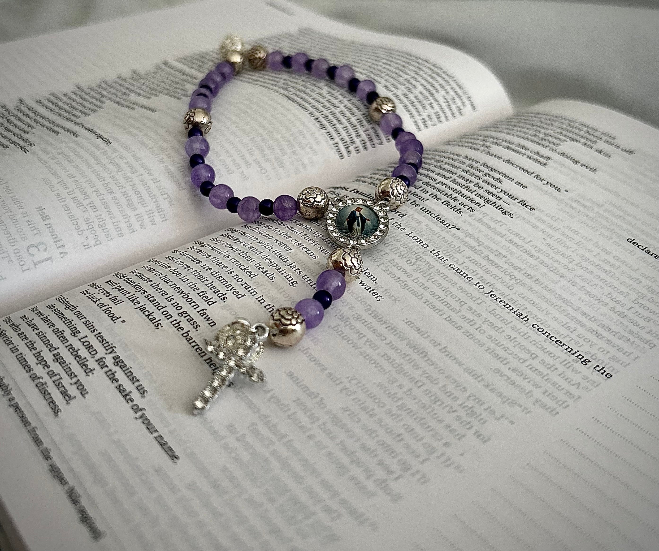 Stone Mini Rosary Bracelet