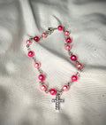 Pearl Beaded Bracelet Rosary