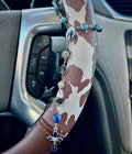 Stone Beaded Car Rosary
