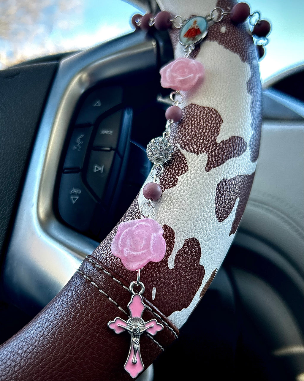 Classic Beaded Car Rosary