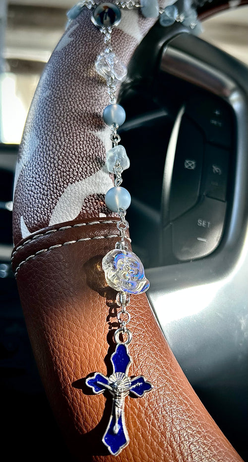 Crystal Beaded Car Rosary