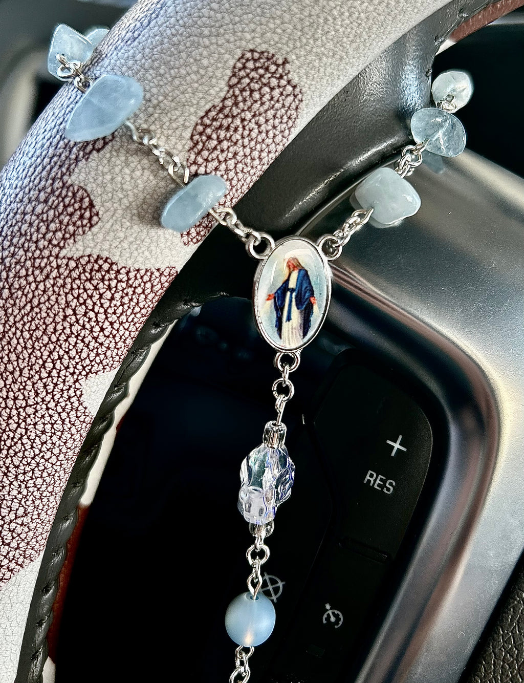 Crystal Beaded Car Rosary