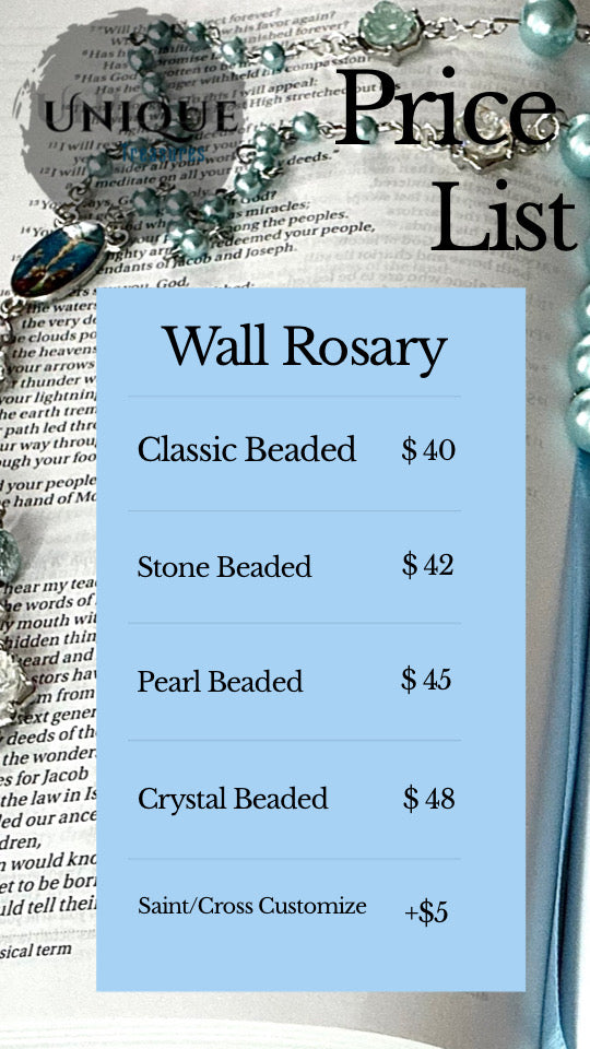 Crystal Beaded Wall Rosary