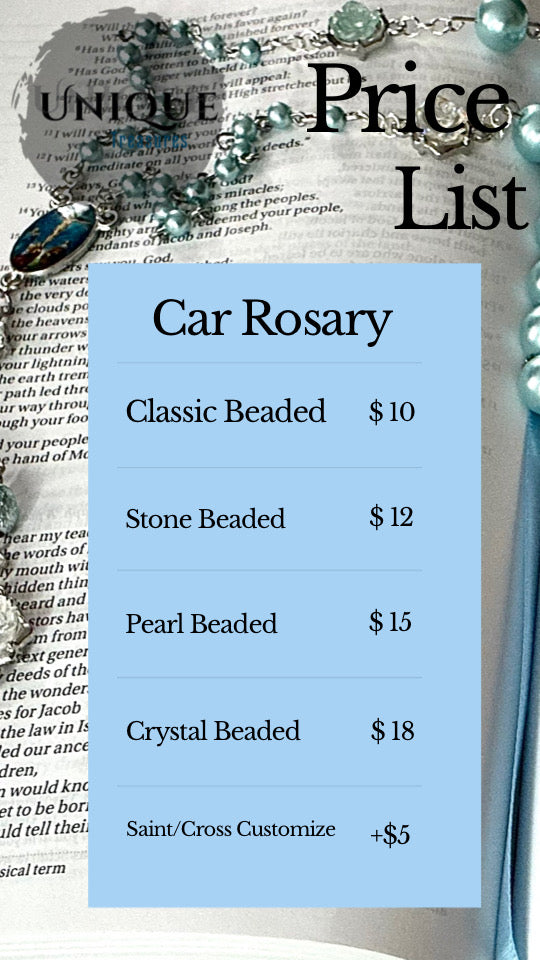 Classic Beaded Car Rosary