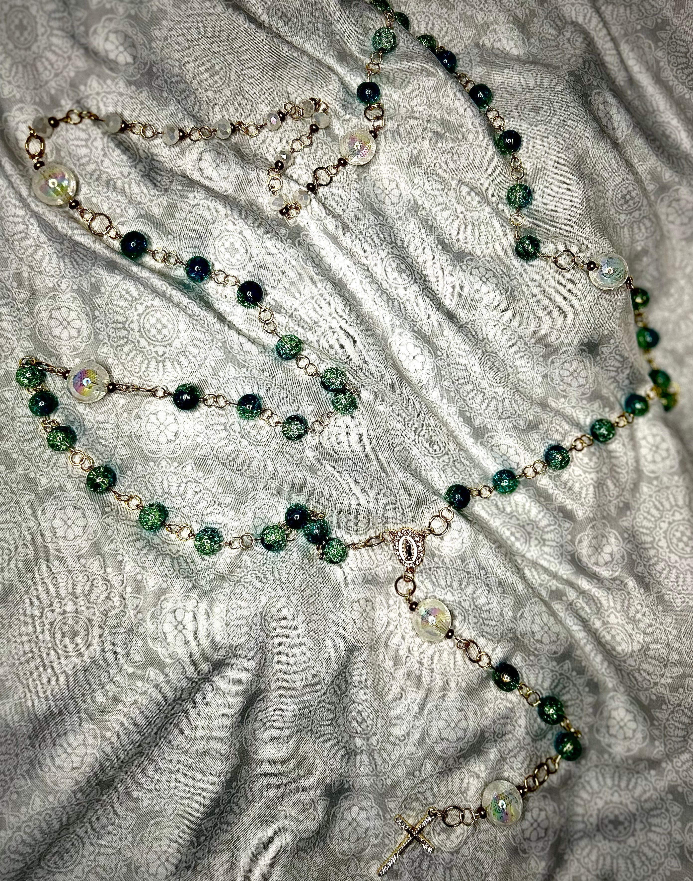 Crystal Beaded Wall Rosary