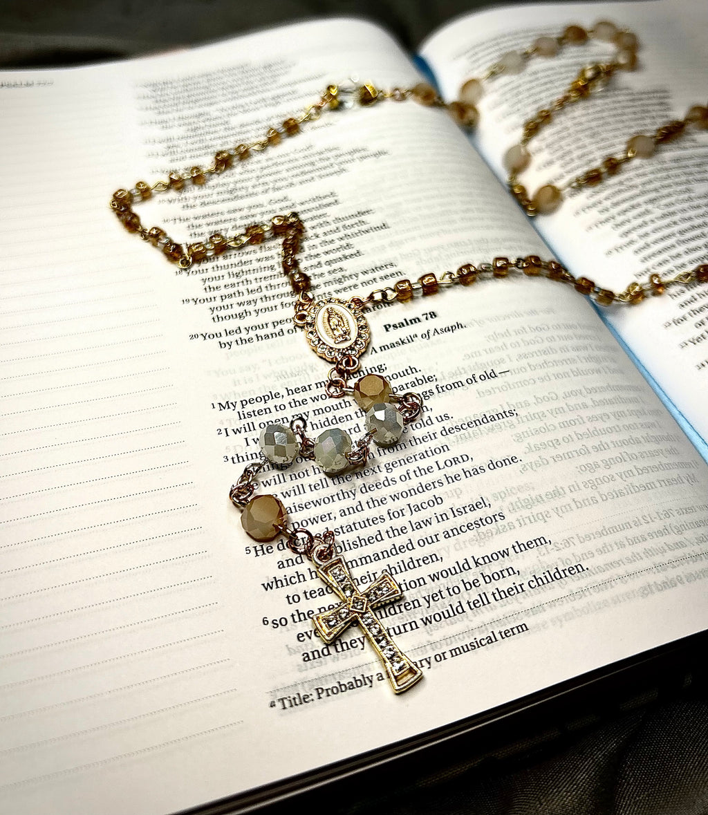 Crystal Beaded Personal Rosary