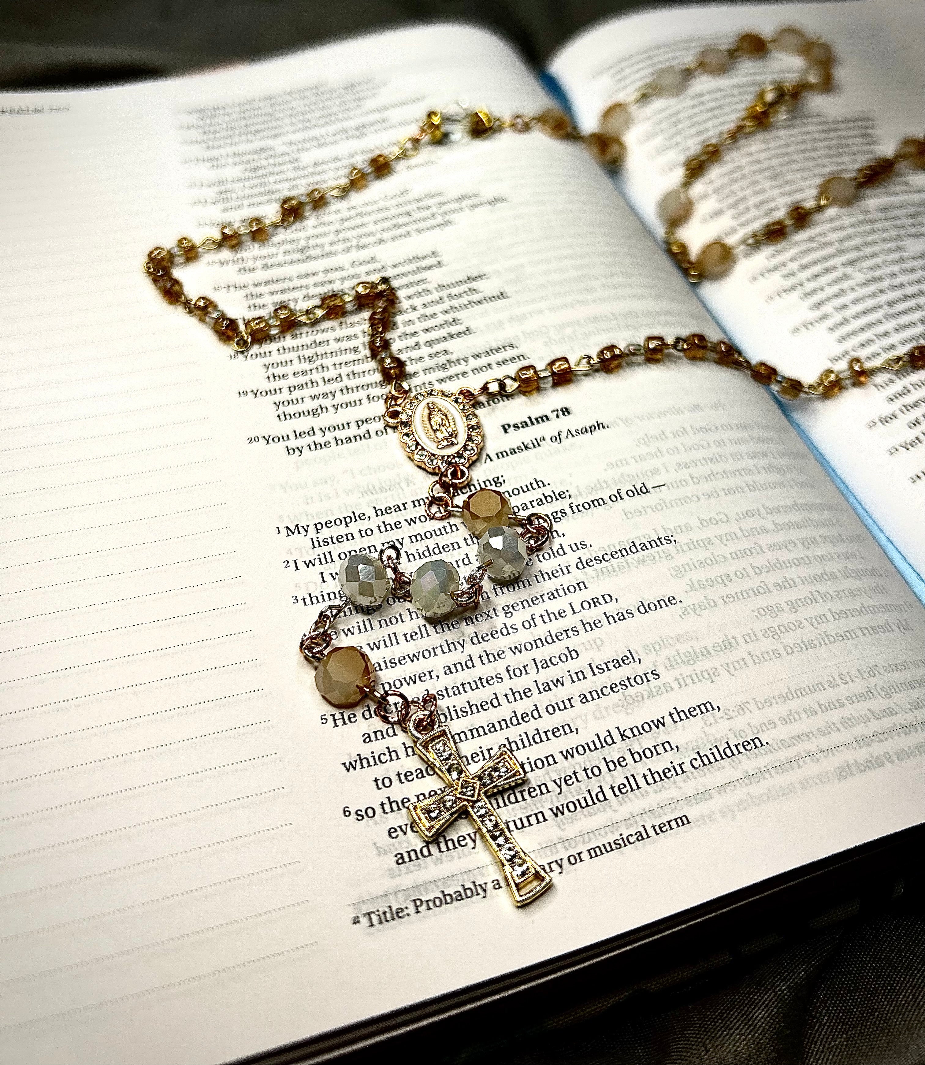 Crystal Beaded Personal Rosary
