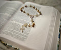 Crystal Beaded Keychain Rosary